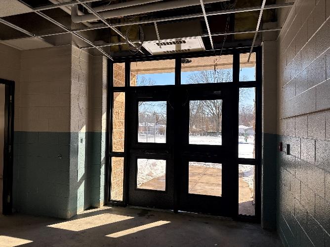 ECC - New Exterior Doors Install In Progress