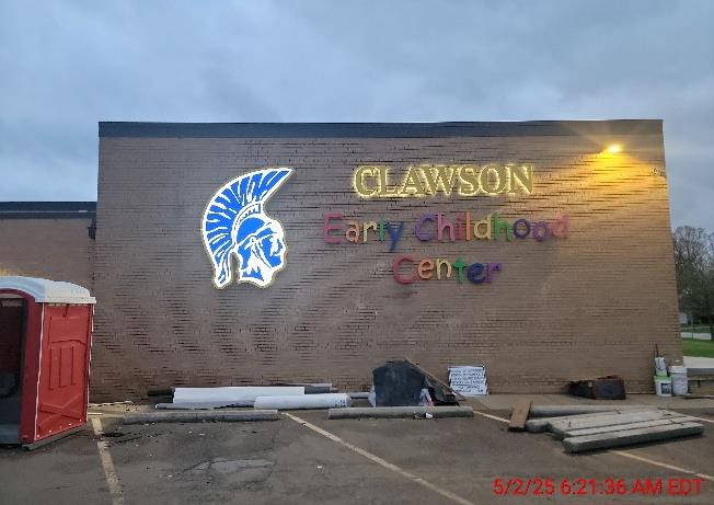 ECC - Exterior Signage in Progress