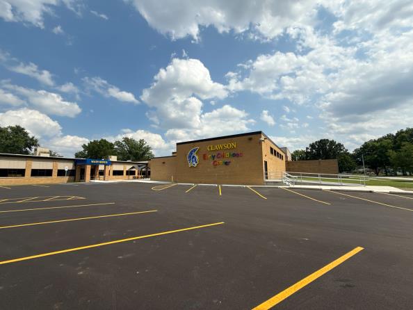 ECC - New Handrails & Parking Lot Lines