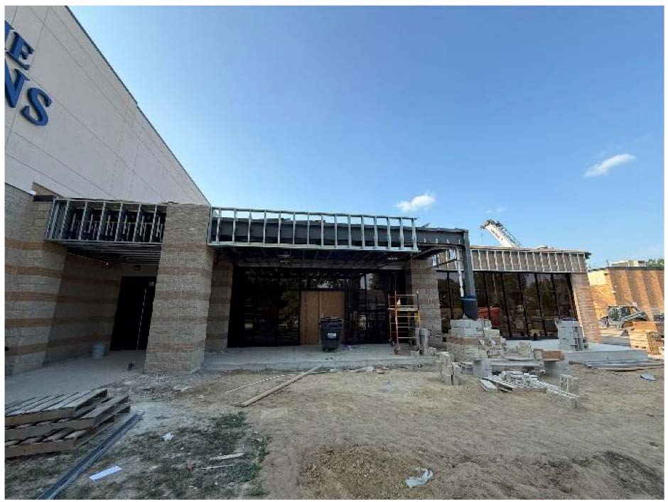 CHS - Athletic Canopy Exterior Lighting in Progress