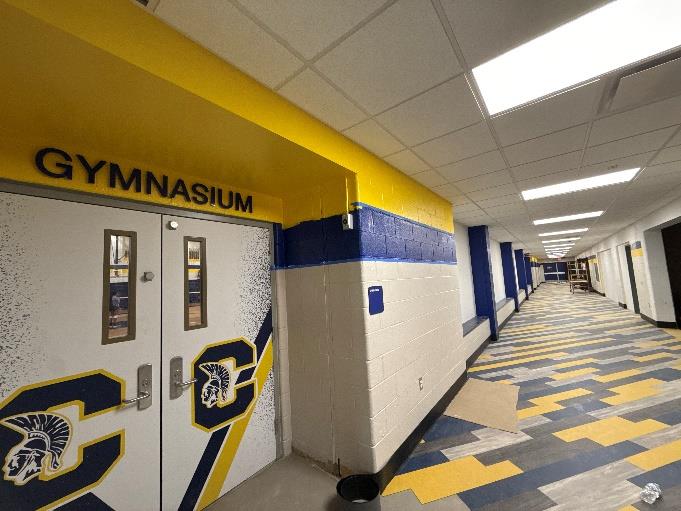 CHS - Athletic Corridor Painting in Progress