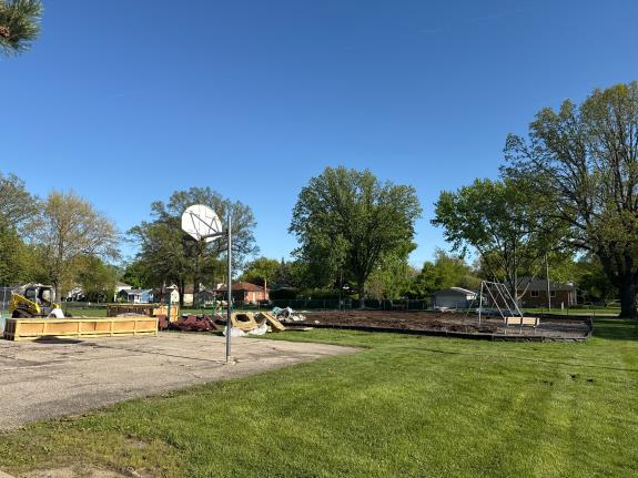 ECC - Exterior Playground Demolition in Progress