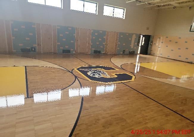 ECC - Gym Flooring in Progress