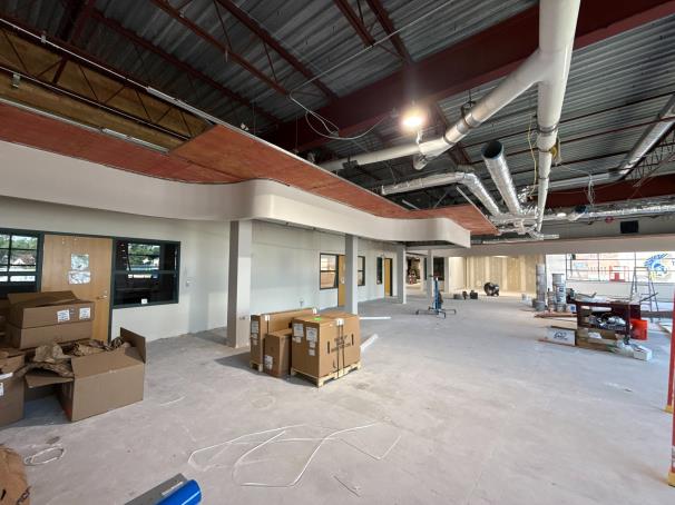 CHS - Media Center Baffle System in Progress