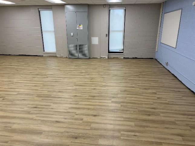 CHS - Classroom LVT Flooring Install in Progress