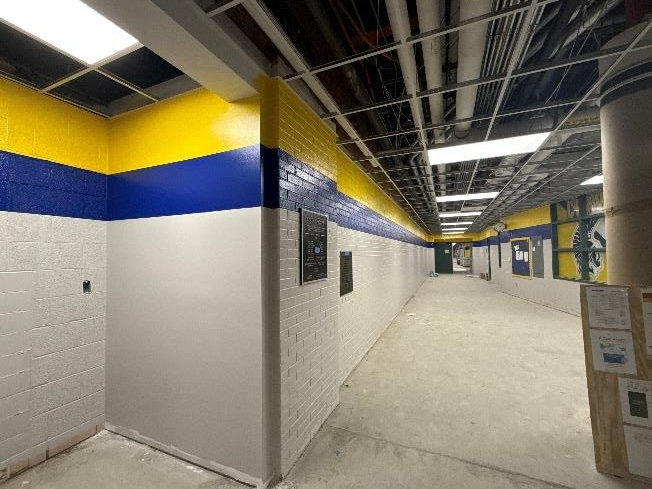 CHS - Corridor Painting in Progress
