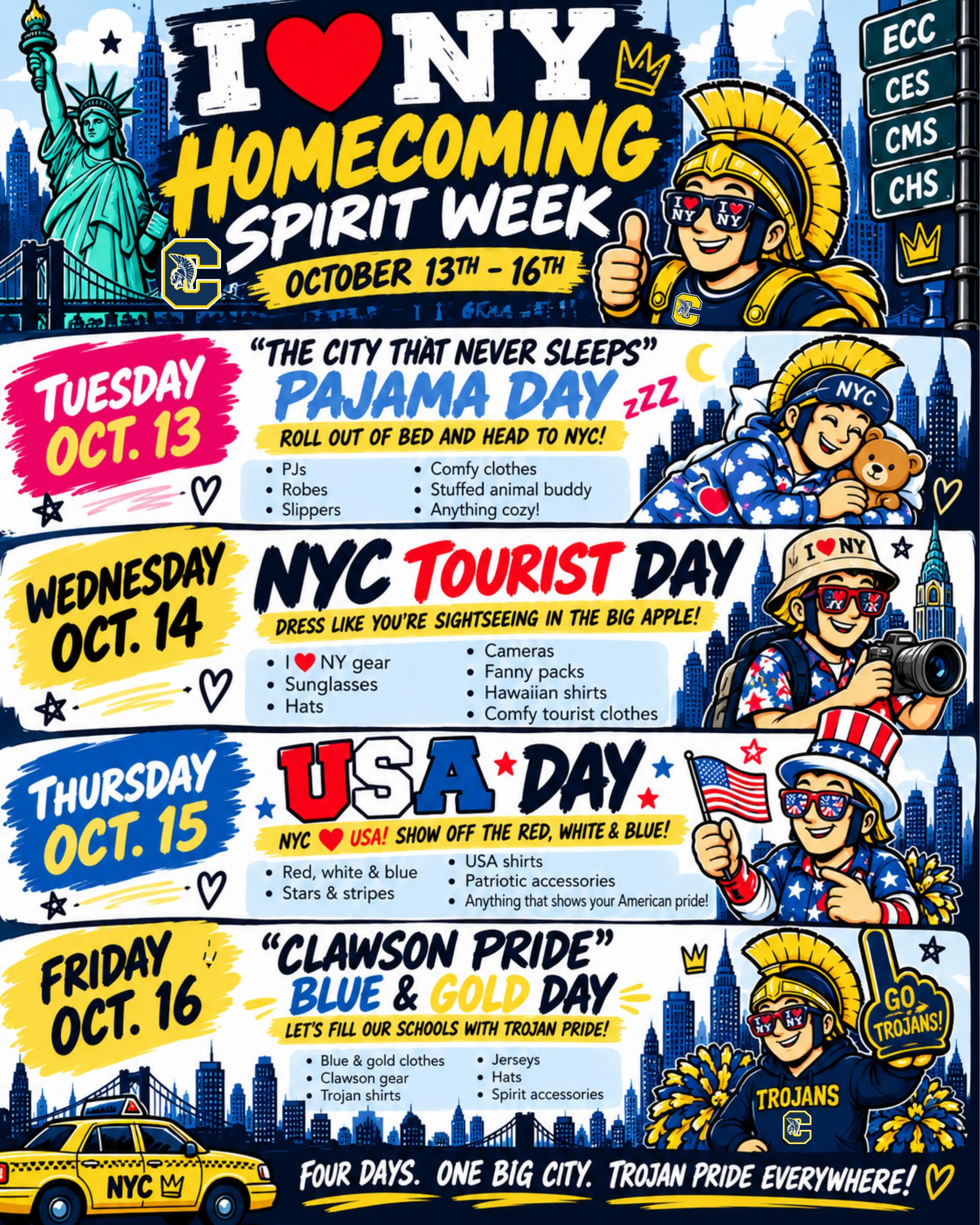 Spirt Week Days